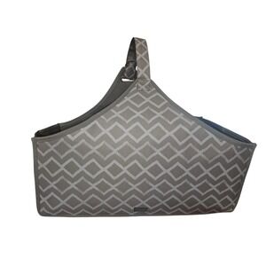 Thirty-One Fold N File Tote Unisex OS Grey Geometric Diamond Excellent Organizer
